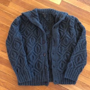 Marc Jacobs Blue Cable Knit Cardigan